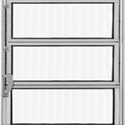 Basculante 0,60 X 0,60 Alumínio Brilhante