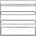 Basculante 0,80 X 0,40 Alumínio Brilhante