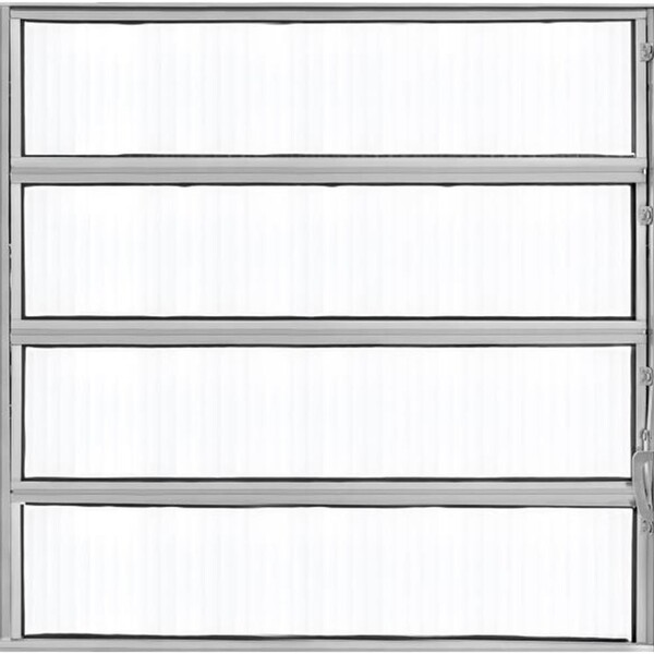 Basculante 0,80 X 0,80 Alumínio Brilhante
