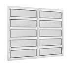 Basculante 2 Seções Em Alumínio Classic Branca - 120x120