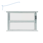 Basculante Anodizado Fosco 2f Alumasa 40x40