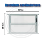 Basculante Anodizado Fosco 2f Alumasa 40x40