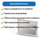 Basculante Branco 2f Alumasa 40x40