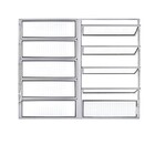 Basculante Duplo 1,00  X 1,20 Alumínio Branco