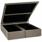 Base Baú Camurça Super King 193x203x39cm Ortobom Bege