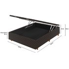 Base Baú Casal Em Suede Cristalflex