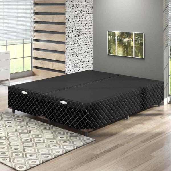 Base Baú P/cama Box Queen Somopar Imperador Preto
