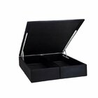 Base Baú Physical Camurça Queen 158x198x39cm Ortobom Preto