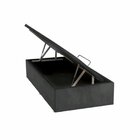 Base Baú Physical Camurça Solteiro 88x188x39cm Ortobom Cinza