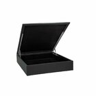 Base Baú Physical Corino Casal 138x188x39cm Ortobom Preto