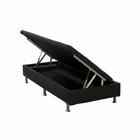 Base Baú Physical Solteiro 88x188x25cm Ortobom Preto