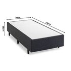 Base Box 79x198x28cm Meditare Herval Preto