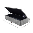 Base Box Baú 88cm Quadriculado Cristalflex