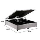 Base Box Baú Articulada Queen 158cm - Tca 940  Cinza