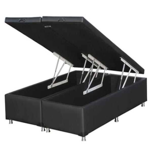 Base Box Baú Articulada Queen 158cm - Tca 944  Preto