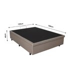 Base Box Baú Casal 128x188x42cm Bege