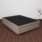 Base Box Baú Casal 128x188x42cm Bege