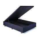 Base Box Baú Casal 128x188x42cm Suede Preto