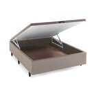 Base Box Baú Casal 138x188x35cm Merida  Bege