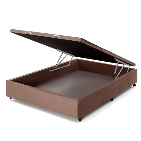 Base Box Baú Casal 42x188x138cm Newflex Marrom