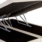 Base Box Baú Casal Bipartido Sp Móveis Sintético Bege - 39x13