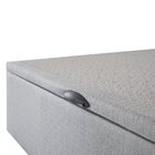 Base Box Baú Casal Com Pistão 40x188x138cm New Móveis Cinza