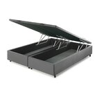 Base Box Baú Casal Newflex 42x138x188cm Cinza