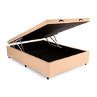Base Box Bau Casal Premium Santo Box Sintético 47x138x188 Bege