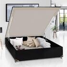 Base Box Bau Casal Preto Miraflex