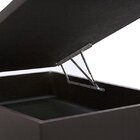 Base Box Baú Casal Sintético Marrom - 39x138x188