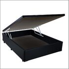 Base Box Baú Casal Sp Móveis Sintético Preto - 39 X138x188
