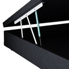 Base Box Baú Casal Sp Móveis Sintético Preto - 39 X138x188