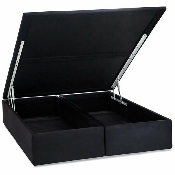 Base Box Baú Corino King 193x203x39cm Ortobom Preto