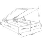 Base Box Baú Ibiza 35cm 2,03m 1,93m Turkey Rose