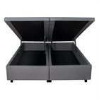 Base Box Baú King 193x203x42cm Em Courino Com Pistão A Gás Ci