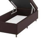 Base Box Baú Lions 35cm 1,88m 0,88m Marrom