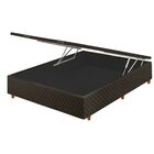 Base Box Baú Para Colchão Casal 138x188x46cm Marrom Cristalfl