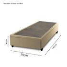 Base Box Baú Prince Sued 79cm x 197 x 41cm