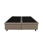 Base Box Baú Queen 158x198x42cm Courino Com Pistão A Gás Bege