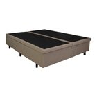 Base Box Baú Queen 158x198x42cm Courino Com Pistão A Gás Bege