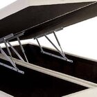 Base Box Baú Queen Bipartido Sintético Bege 39x158x198