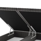 Base Box Baú Queen Ibiza 35cm 1,98m 1,58m Grafite