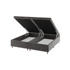 Base Box Baú Queen Ibiza 35cm 1,98m 1,58m Grafite