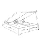 Base Box Baú Queen Ibiza 35cm 1,98m 1,58m Turkey Bege