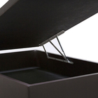 Base Box Baú Solteirão Sp Móveis Sintético Marrom - 39x128x188