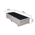 Base Box Baú Solteiro 69x188x42cm Courino Areia