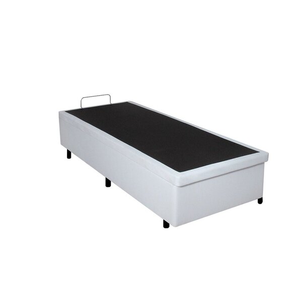 Base Box Baú Solteiro 69x188x42cm Courino Branco