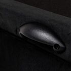 Base Box Baú Solteiro 88x188x35 Suede Com Pistão A Gás - Preto