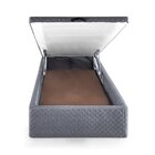 Base Box Baú Solteiro 88x188x35cm Merida Cinza