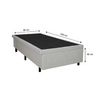 Base Box Baú Solteiro 96x203 Cm Courino Areia